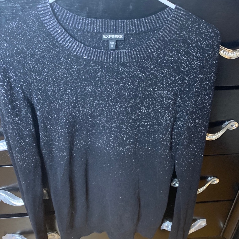 Black and Silver gradient sweater